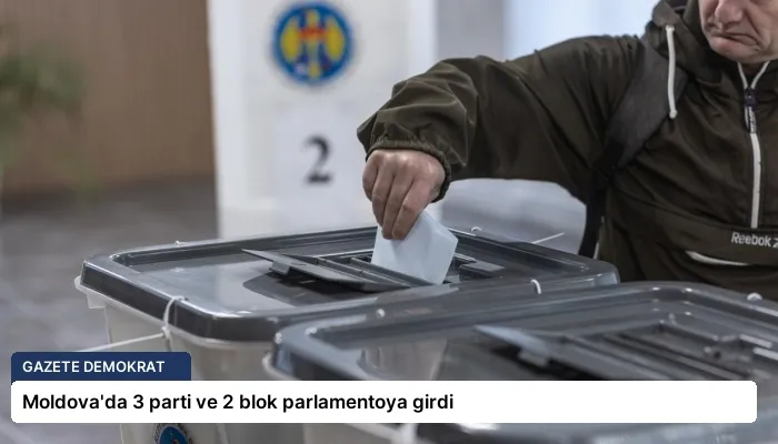 Moldova’da 3 parti ve 2 blok parlamentoya girdi