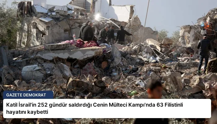 Katil İsrail’in 252 gündür saldırdığı Cenin Mülteci Kampı’nda 63 Filistinli hayatını kaybetti