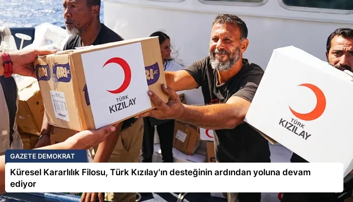 Küresel Kararlılık Filosu, Türk Kızılay’ın desteğinin ardından yoluna devam ediyor