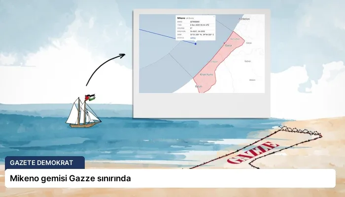 Mikeno gemisi Gazze sınırında