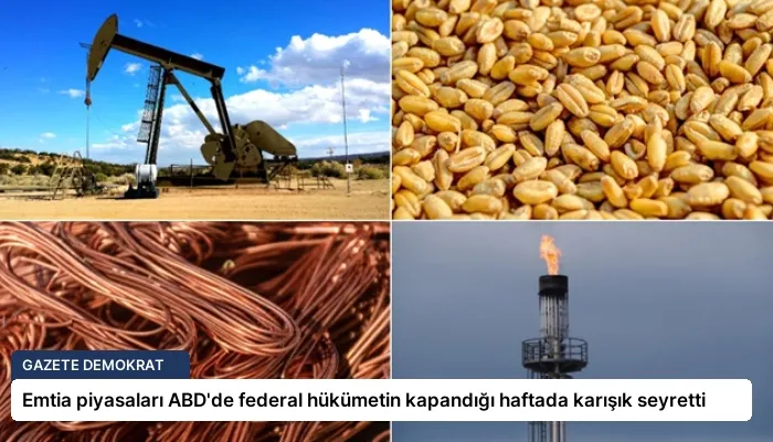 Emtia piyasaları ABD’de federal hükümetin kapandığı haftada karışık seyretti