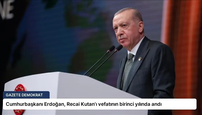 Cumhurbaşkanı Erdoğan, Recai Kutan’ı vefatının birinci yılında andı