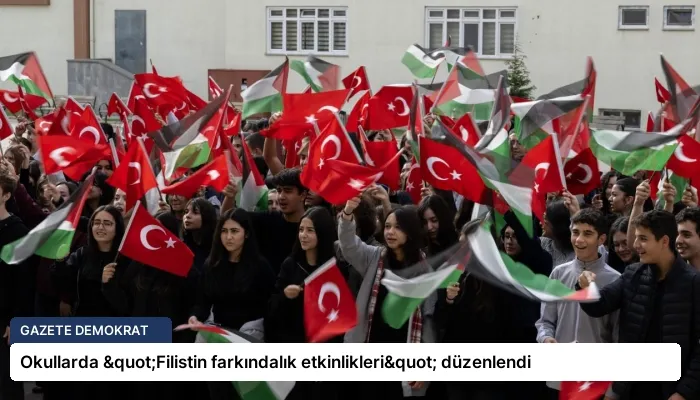 Okullarda "Filistin farkındalık etkinlikleri" düzenlendi