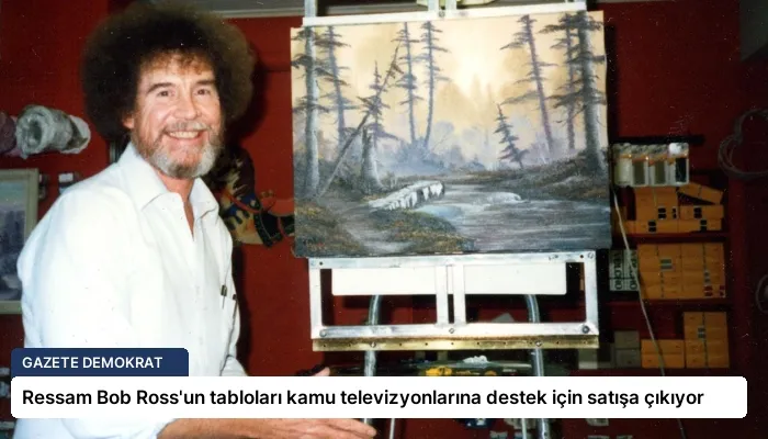 Ressam Bob Ross’un tabloları kamu televizyonlarına destek için satışa çıkıyor