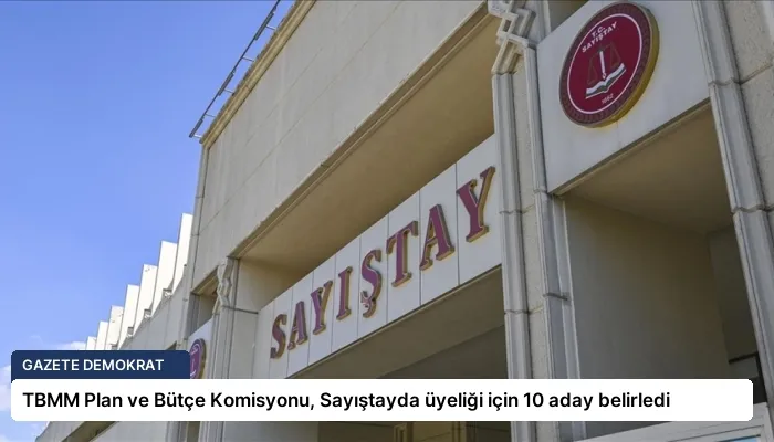 TBMM Plan ve Bütçe Komisyonu, Sayıştayda üyeliği için 10 aday belirledi