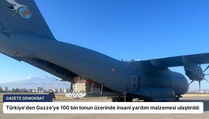 Türkiye’den Gazze’ye 100 bin tonun üzerinde insani yardım malzemesi ulaştırıldı