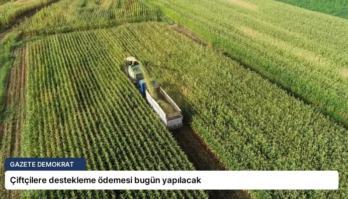 Çiftçilere destekleme ödemesi bugün yapılacak