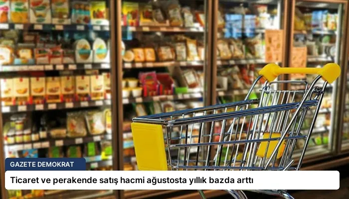 Ticaret ve perakende satış hacmi ağustosta yıllık bazda arttı