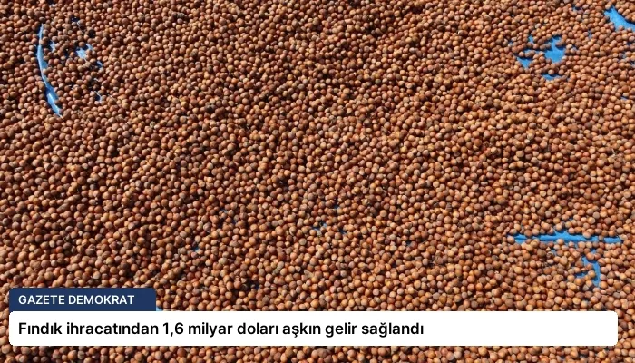 Fındık ihracatından 1,6 milyar doları aşkın gelir sağlandı