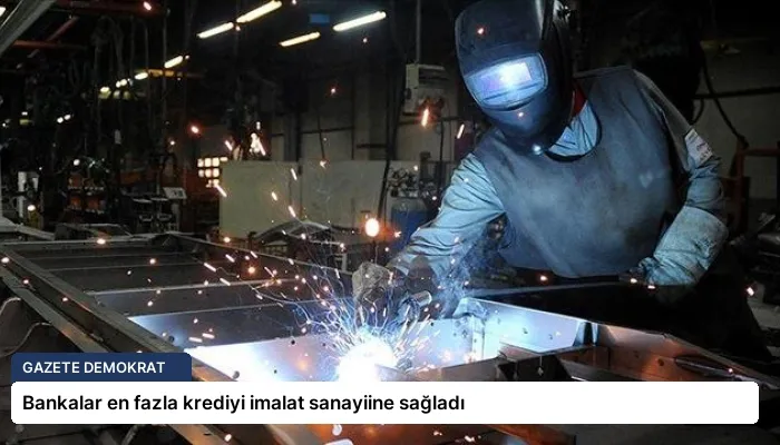 Bankalar en fazla krediyi imalat sanayiine sağladı