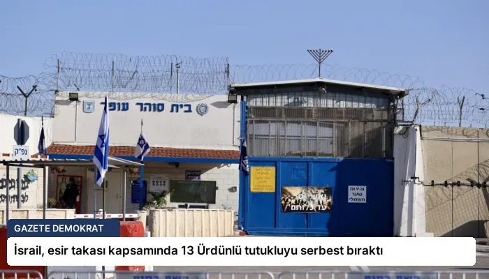İsrail, esir takası kapsamında 13 Ürdünlü tutukluyu serbest bıraktı