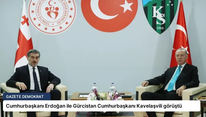 Cumhurbaşkanı Erdoğan ile Gürcistan Cumhurbaşkanı Kavelaşvili görüştü