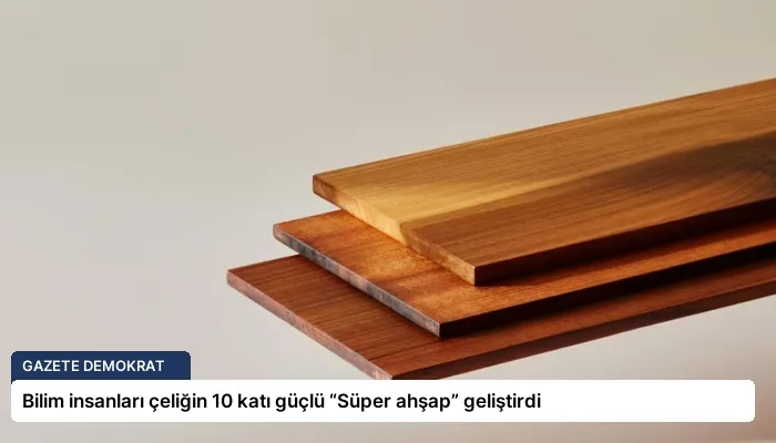 Bilim insanları çeliğin 10 katı güçlü “Süper ahşap” geliştirdi