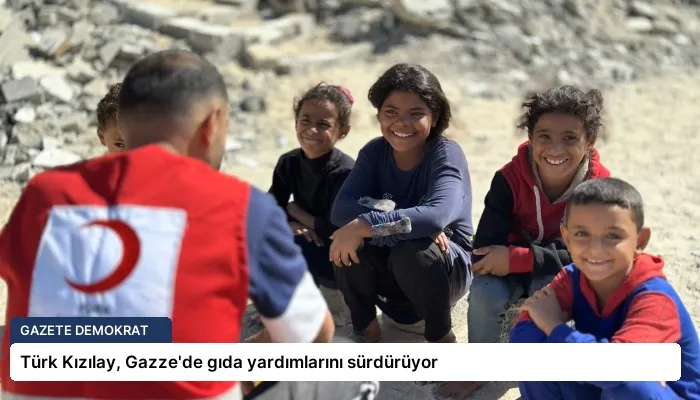 Türk Kızılay, Gazze’de gıda yardımlarını sürdürüyor