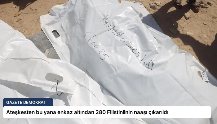 Ateşkesten bu yana enkaz altından 280 Filistinlinin naaşı çıkarıldı