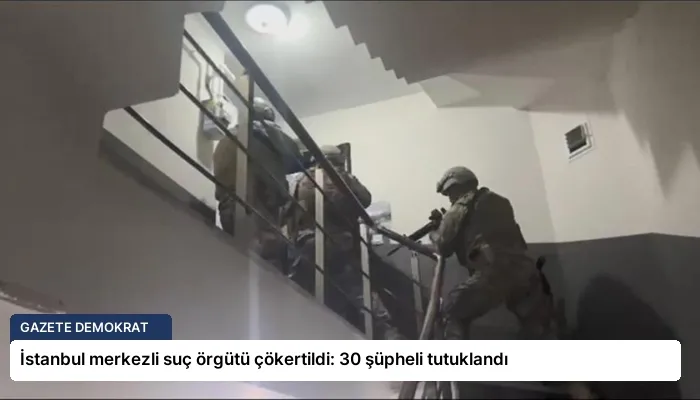 İstanbul merkezli suç örgütü çökertildi: 30 şüpheli tutuklandı