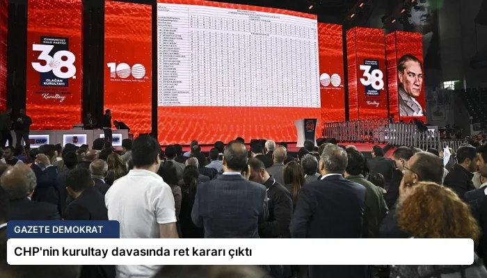 CHP’nin kurultay davasında ret kararı çıktı