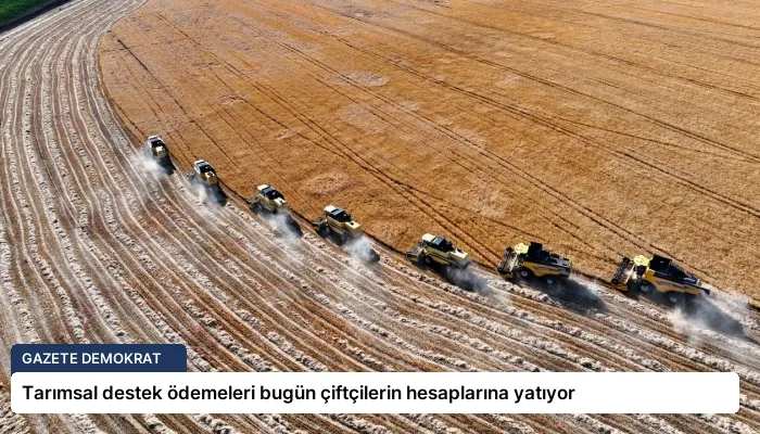 Tarımsal destek ödemeleri bugün çiftçilerin hesaplarına yatıyor