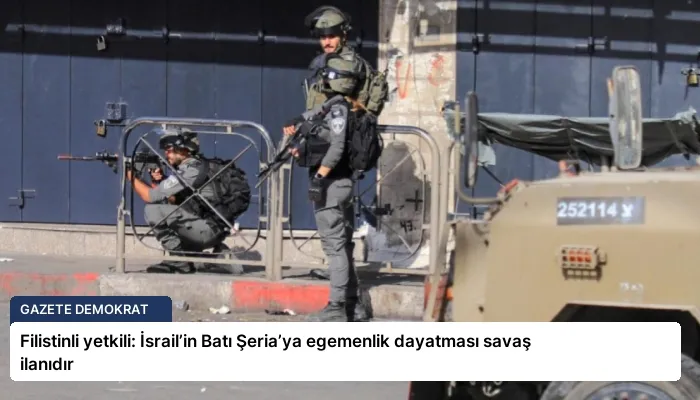 Filistinli yetkili: İsrail’in Batı Şeria’ya egemenlik dayatması savaş ilanıdır