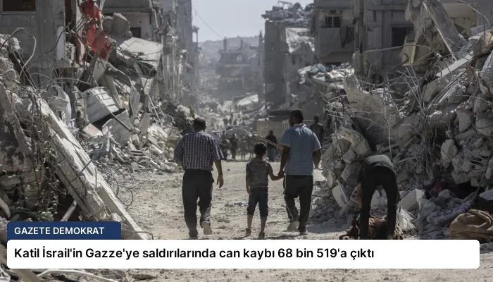 Katil İsrail’in Gazze’ye saldırılarında can kaybı 68 bin 519’a çıktı