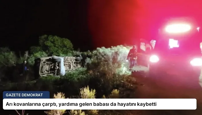 Arı kovanlarına çarptı, yardıma gelen babası da hayatını kaybetti