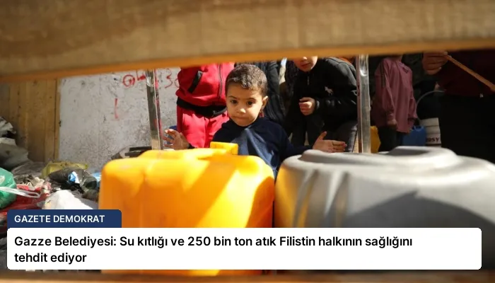 Gazze Belediyesi: Su kıtlığı ve 250 bin ton atık Filistin halkının sağlığını tehdit ediyor