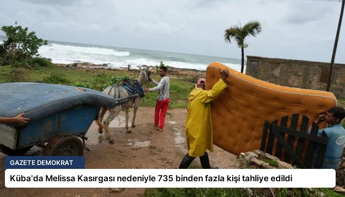 Küba’da Melissa Kasırgası nedeniyle 735 binden fazla kişi tahliye edildi