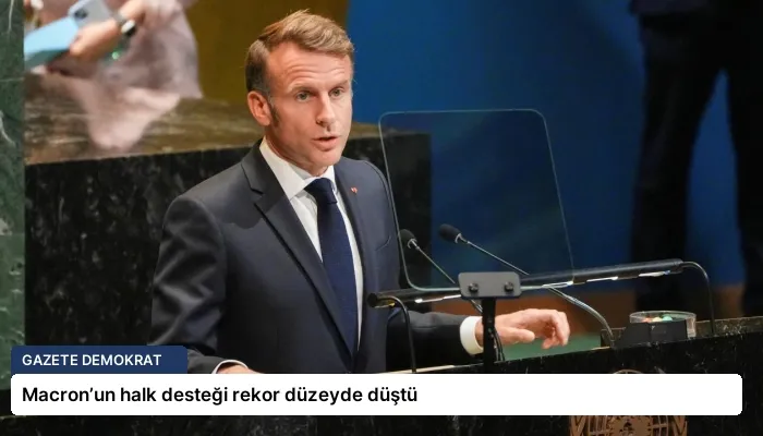 Macron’un halk desteği rekor düzeyde düştü