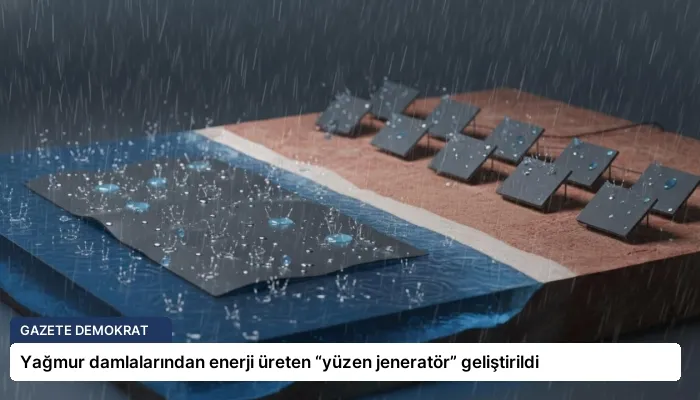 Yağmur damlalarından enerji üreten “yüzen jeneratör” geliştirildi
