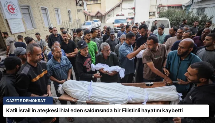 Katil İsrail’in ateşkesi ihlal eden saldırısında bir Filistinli hayatını kaybetti
