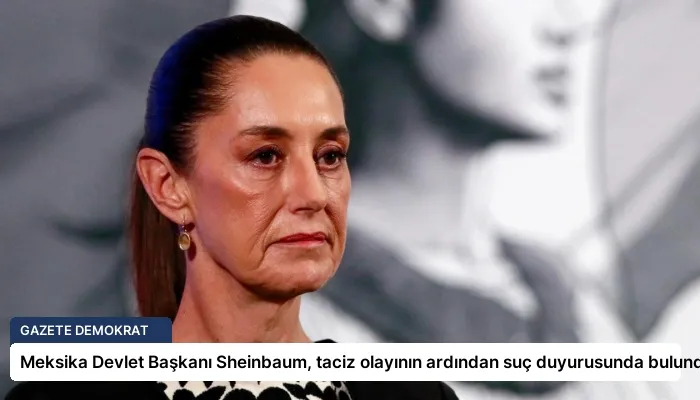 Meksika Devlet Başkanı Sheinbaum, taciz olayının ardından suç duyurusunda bulundu