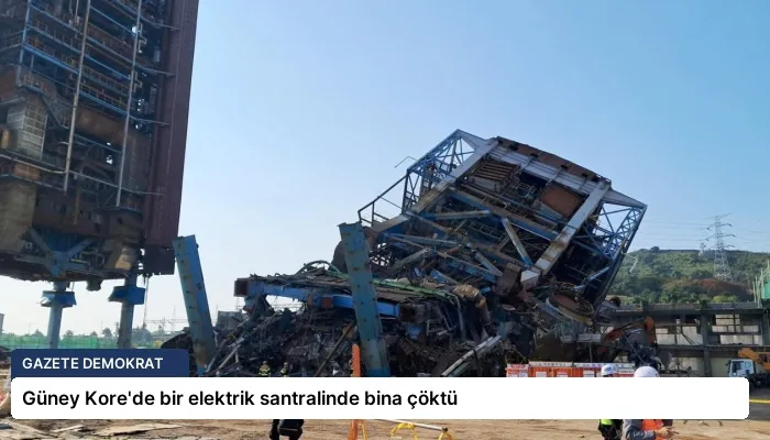 Güney Kore’de bir elektrik santralinde bina çöktü