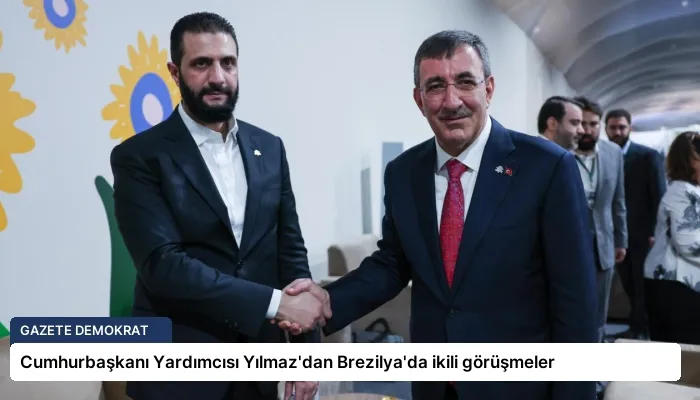 Cumhurbaşkanı Yardımcısı Yılmaz’dan Brezilya’da ikili görüşmeler