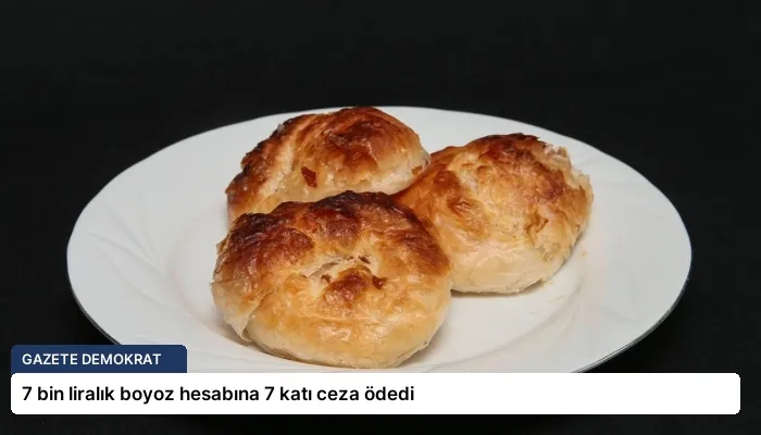 7 bin liralık boyoz hesabına 7 katı ceza ödedi