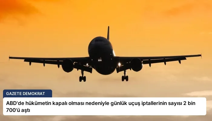 ABD’de hükümetin kapalı olması nedeniyle günlük uçuş iptallerinin sayısı 2 bin 700’ü aştı