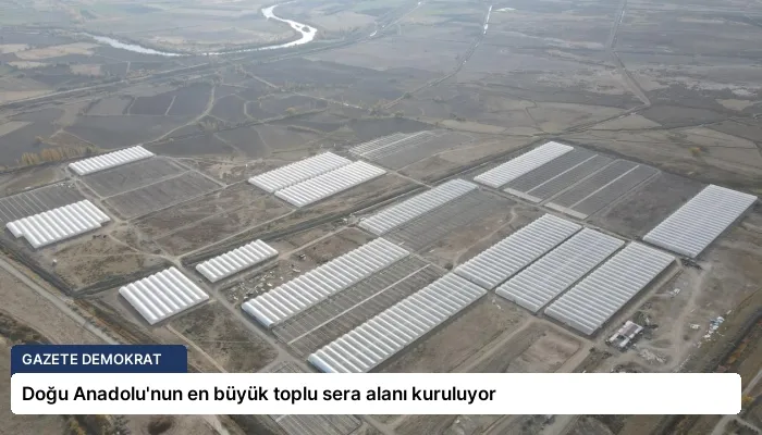 Doğu Anadolu’nun en büyük toplu sera alanı kuruluyor