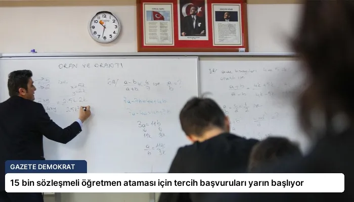 15 bin sözleşmeli öğretmen ataması için tercih başvuruları yarın başlıyor