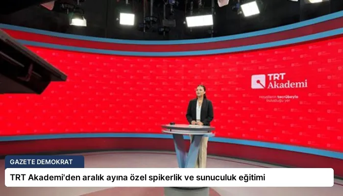 TRT Akademi’den aralık ayına özel spikerlik ve sunuculuk eğitimi