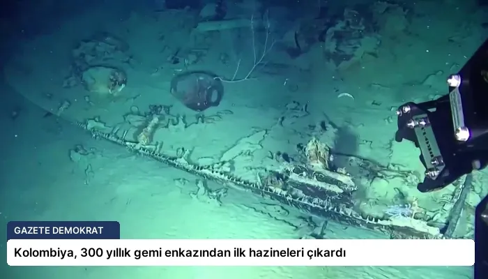 Kolombiya, 300 yıllık gemi enkazından ilk hazineleri çıkardı
