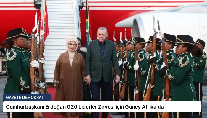 Cumhurbaşkanı Erdoğan G20 Liderler Zirvesi için Güney Afrika’da