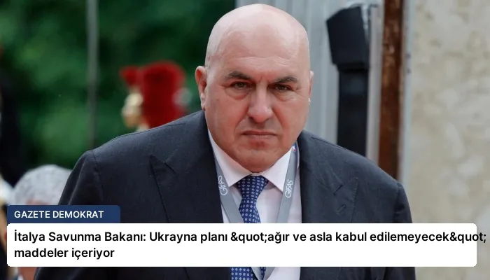 İtalya Savunma Bakanı: Ukrayna planı "ağır ve asla kabul edilemeyecek" maddeler içeriyor