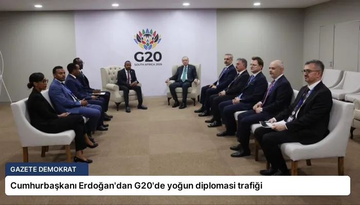 Cumhurbaşkanı Erdoğan’dan G20’de yoğun diplomasi trafiği
