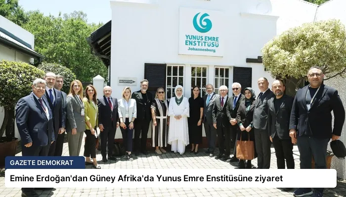 Emine Erdoğan’dan Güney Afrika’da Yunus Emre Enstitüsüne ziyaret