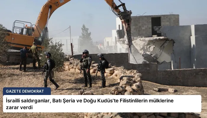 İsrailli saldırganlar, Batı Şeria ve Doğu Kudüs’te Filistinlilerin mülklerine zarar verdi