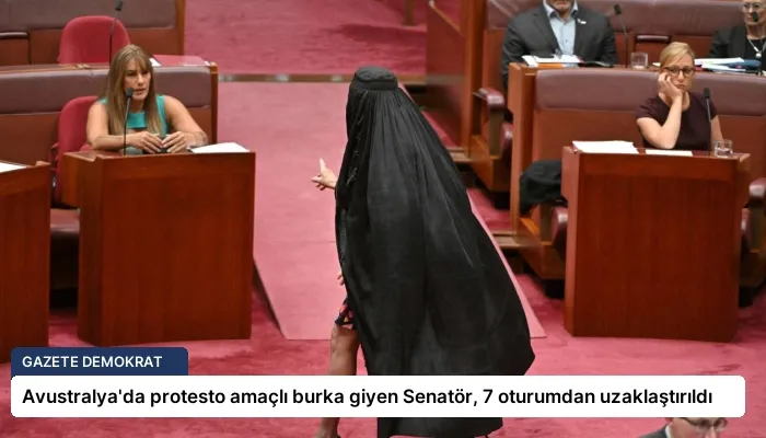 Avustralya’da protesto amaçlı burka giyen Senatör, 7 oturumdan uzaklaştırıldı