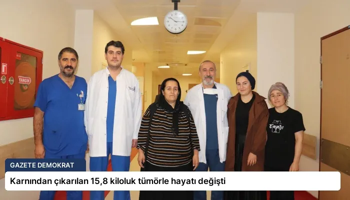 Karnından çıkarılan 15,8 kiloluk tümörle hayatı değişti