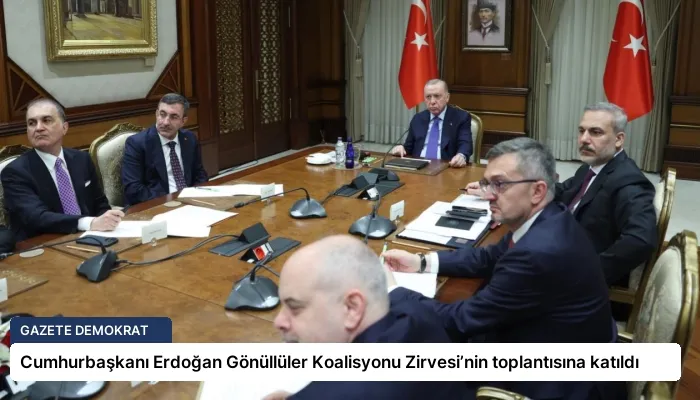 Cumhurbaşkanı Erdoğan Gönüllüler Koalisyonu Zirvesi’nin toplantısına katıldı