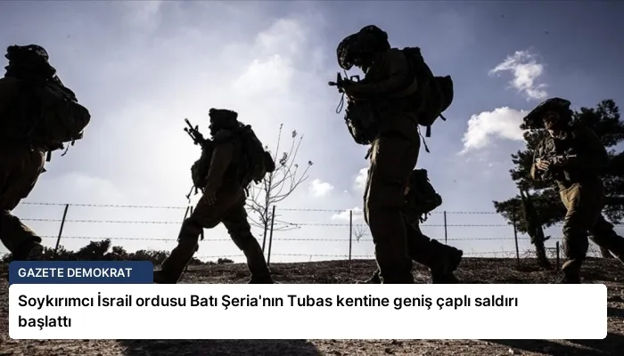 Soykırımcı İsrail ordusu Batı Şeria’nın Tubas kentine geniş çaplı saldırı başlattı