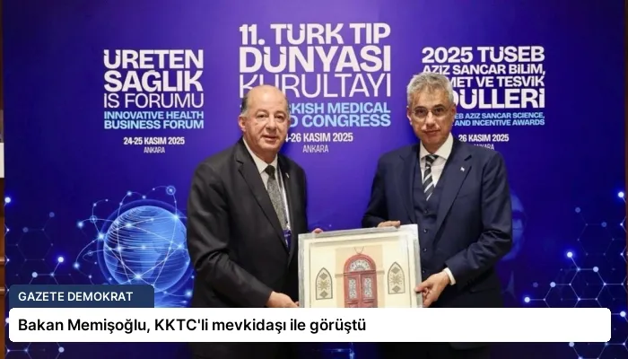 Bakan Memişoğlu, KKTC’li mevkidaşı ile görüştü