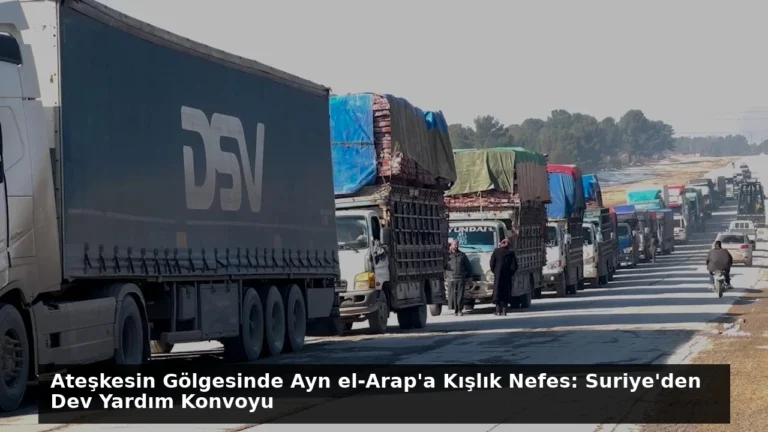 Ateşkesin Gölgesinde Ayn el-Arap’a Kışlık Nefes: Suriye’den Dev Yardım Konvoyu